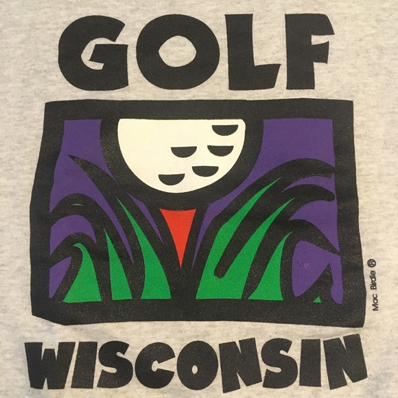 Vtg Mac Birdie WI Golf Crewneck Sweatshirt Sweater - Picture 4 of 12